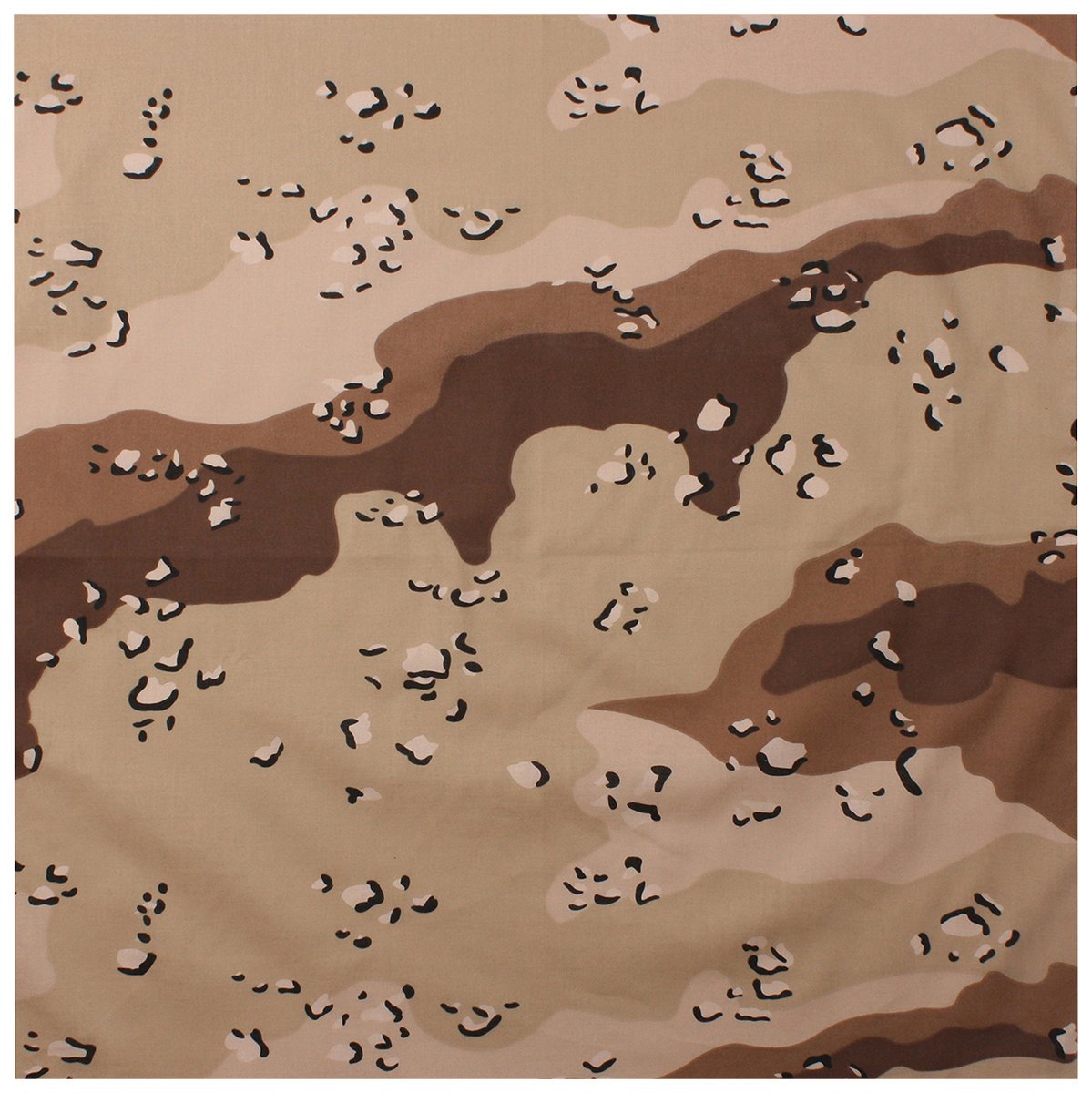 Bandana-6 Color Desert Camo (Chocolate Chip)